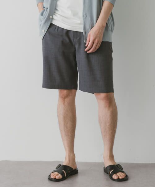 ＊＊URBAN RESEARCH DOORS / アーバンリサーチ ドアーズ その他パンツ | 『吸水速乾』リネンライクイージーショーツ（CHARCOAL）