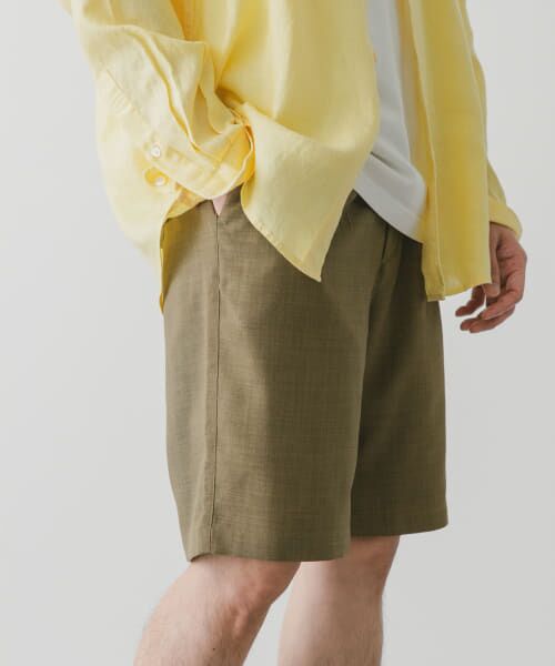 ＊＊URBAN RESEARCH DOORS / アーバンリサーチ ドアーズ その他パンツ | 『吸水速乾』リネンライクイージーショーツ（OLIVE）
