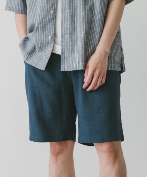 ＊＊URBAN RESEARCH DOORS / アーバンリサーチ ドアーズ その他パンツ | 『吸水速乾』リネンライクイージーショーツ（INDIGO）