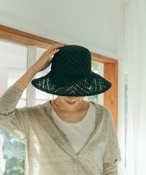 ＊＊URBAN RESEARCH DOORS / アーバンリサーチ ドアーズ ハット | ペーパースカシガラハット（BLACK）