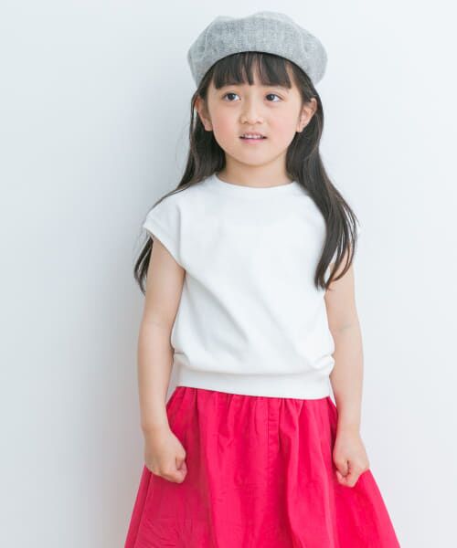 ＊＊URBAN RESEARCH DOORS / アーバンリサーチ ドアーズ トップス | ヘビーウェイトノースリーブ(KIDS)（WHITE）