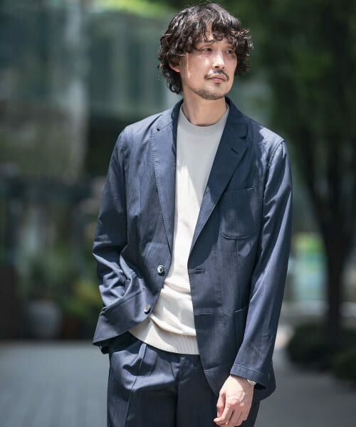 ＊＊URBAN RESEARCH DOORS / アーバンリサーチ ドアーズ その他アウター | 『イージーケア』LIFE STYLE TAILOR　インディゴライクイージージャケット（BLUE）