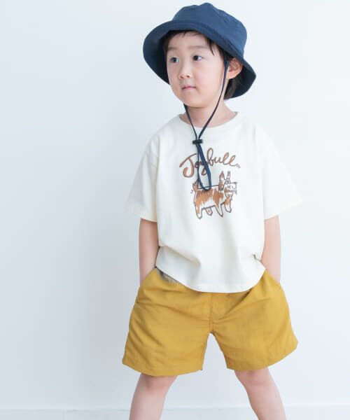 ＊＊URBAN RESEARCH DOORS / アーバンリサーチ ドアーズ トップス | ドッグプリントTシャツ(KIDS)（CREAM）