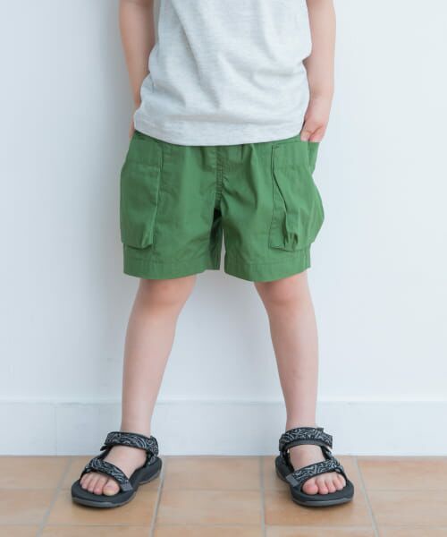 ＊＊URBAN RESEARCH DOORS / アーバンリサーチ ドアーズ その他パンツ | コットンサイドポケットショーツ(KIDS)（KHAKI）