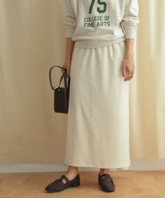 『UR GREEN』リブカットストレートスカート