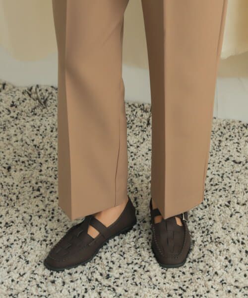 ＊＊URBAN RESEARCH DOORS / アーバンリサーチ ドアーズ シューズ | メッシュTストラップシューズ（D/BROWN）