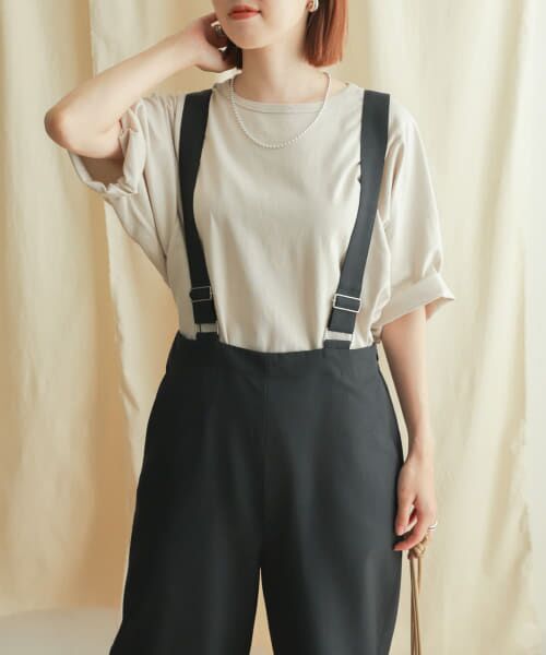 ＊＊URBAN RESEARCH DOORS / アーバンリサーチ ドアーズ Tシャツ | ガーメントダイルーズTシャツ（L.BEIGE）