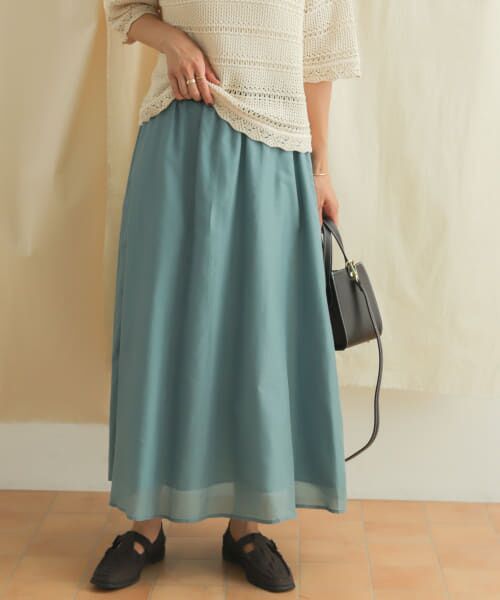 新品タグ付き　URBAN RESEARCH　アーバンリサーチ　ロングスカート セール】 タフタロングフレアスカート （スカート）｜＊＊URBAN
