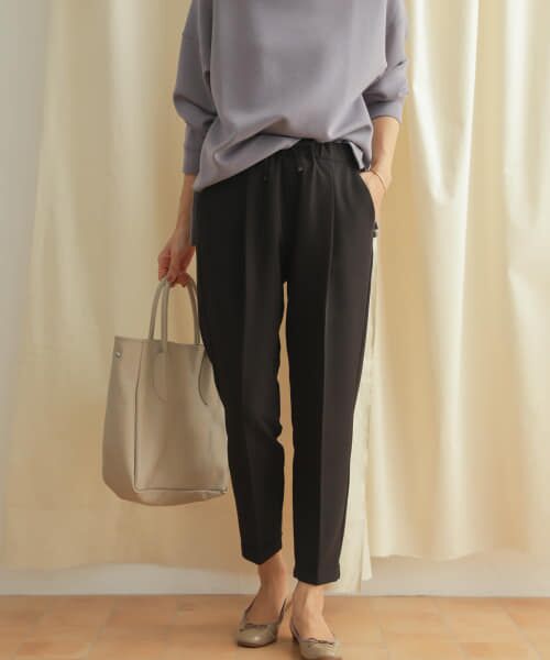 〇良品　アボンタージ　テーパード　ストレッチ　イージーパンツ　ブラック　サイズＭ〇 A VONTADE（アボンタージ）Slim Easy Slacks Ver.2（スリムイージー