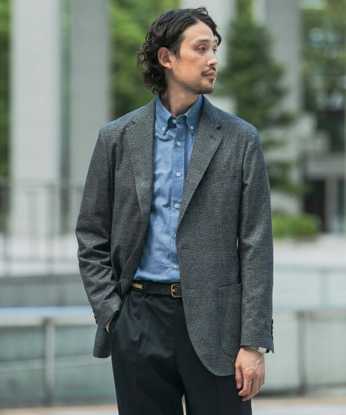 ＊＊URBAN RESEARCH DOORS / アーバンリサーチ ドアーズ その他アウター | LIFE STYLE TAILOR　ブラッシュドツイルジャケット（BLK-CH）