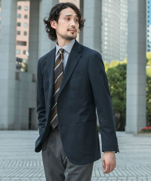 ＊＊URBAN RESEARCH DOORS / アーバンリサーチ ドアーズ その他アウター | LIFE STYLE TAILOR　ブラッシュドツイルジャケット（NAVY）
