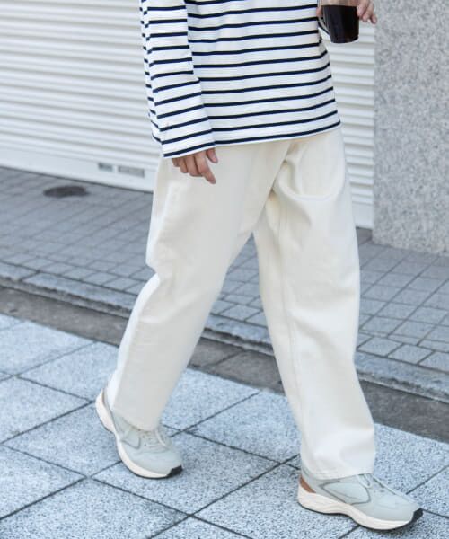 ＊＊URBAN RESEARCH DOORS / アーバンリサーチ ドアーズ デニムパンツ | FORK&SPOON　ソフトツイストデニムパンツ（IVORY）