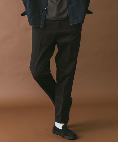 ＊＊URBAN RESEARCH DOORS / アーバンリサーチ ドアーズ その他パンツ | チノテーパードトラウザー（BLACK）