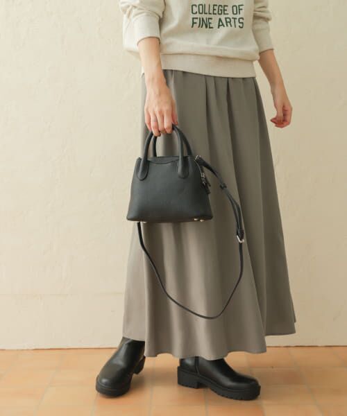 ＊＊URBAN RESEARCH DOORS / アーバンリサーチ ドアーズ スカート | フレアロングスカート（KHAKI）