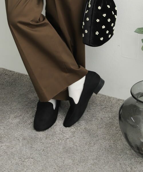 ＊＊URBAN RESEARCH DOORS / アーバンリサーチ ドアーズ パンプス | 2WAYスエードローファー（BLACK）