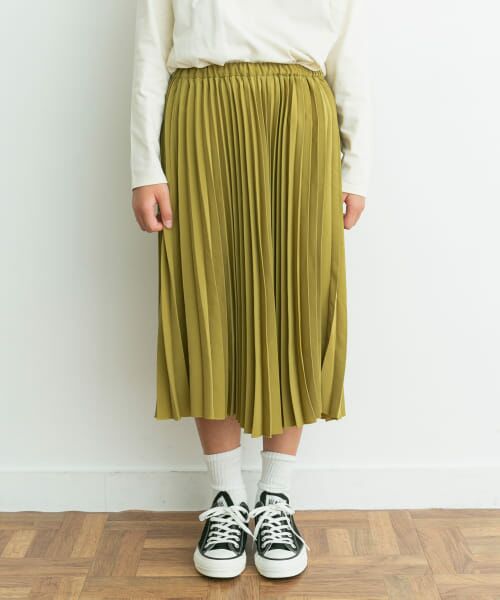 ＊＊URBAN RESEARCH DOORS / アーバンリサーチ ドアーズ パンツ | ランダムプリーツスカート(KIDS)（YELKHK）