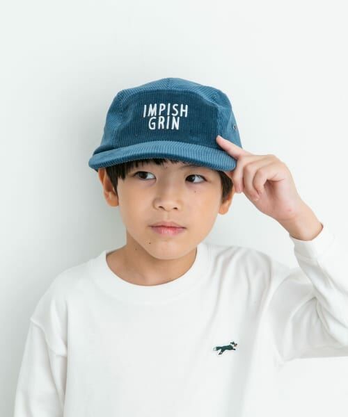 ＊＊URBAN RESEARCH DOORS / アーバンリサーチ ドアーズ 服飾雑貨 | コーデュロイロゴキャップ(KIDS)（BLUE）