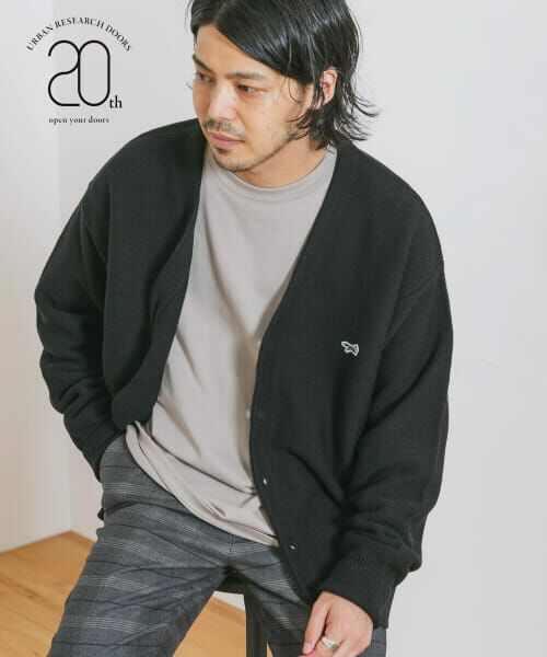 ＊＊URBAN RESEARCH DOORS / アーバンリサーチ ドアーズ カーディガン・ボレロ | 『別注』PENNEYS×DOORS　THE FOX Vネックカーディガン（BLACK）