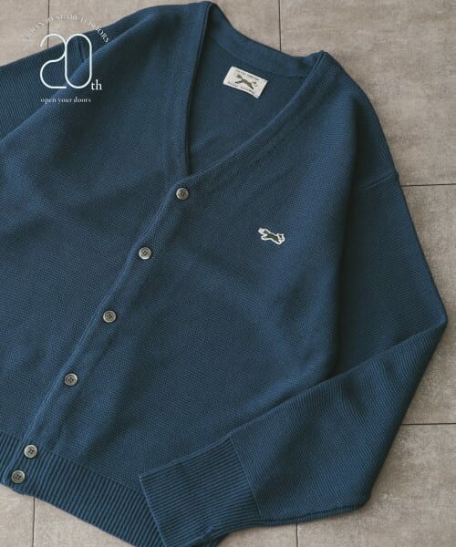 ＊＊URBAN RESEARCH DOORS / アーバンリサーチ ドアーズ カーディガン・ボレロ | 『別注』PENNEYS×DOORS　THE FOX Vネックカーディガン（BLUE GREEN）