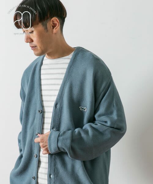 ＊＊URBAN RESEARCH DOORS / アーバンリサーチ ドアーズ カーディガン・ボレロ | 『別注』PENNEYS×DOORS　THE FOX Vネックカーディガン（BLUE GRAY）