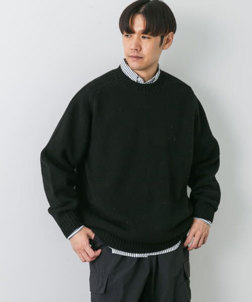 セール】 『4サイズ展開』手洗い可 WOOL100% クルーネックニット