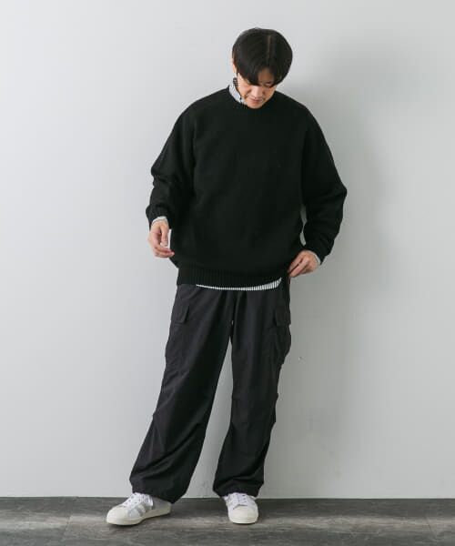 セール】 『4サイズ展開』手洗い可 WOOL100% クルーネックニット