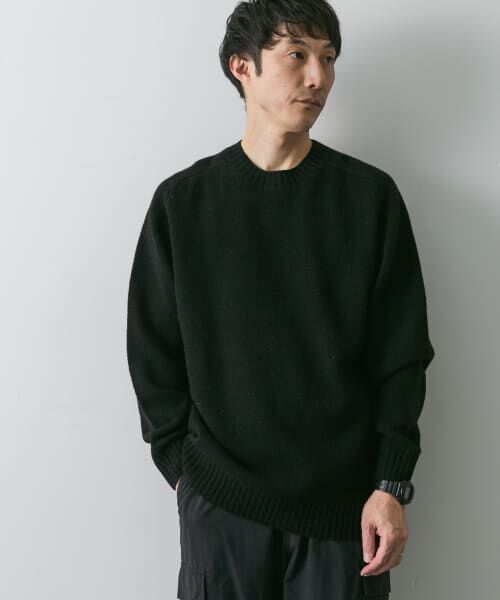 セール】 『4サイズ展開』手洗い可 WOOL100% クルーネックニット