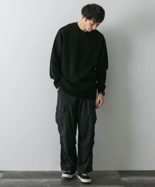 AURALEE半袖ニット　クルーネック黒　サイズ4 FIORE クルーネックニット(ニット)｜トップス｜AOURE（アウール