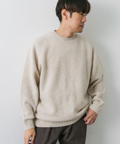 セール】 『4サイズ展開』手洗い可 WOOL100% クルーネックニット