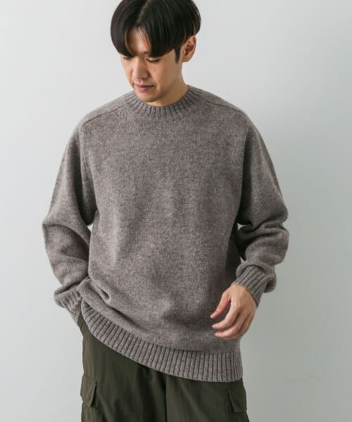 ⭐︎【新品】SHAREEF 七分袖 リネン100％ ニット ブラウン ⭐︎【新品】SHAREEF 七分袖 リネン100％ ニット ブラウン 楽天