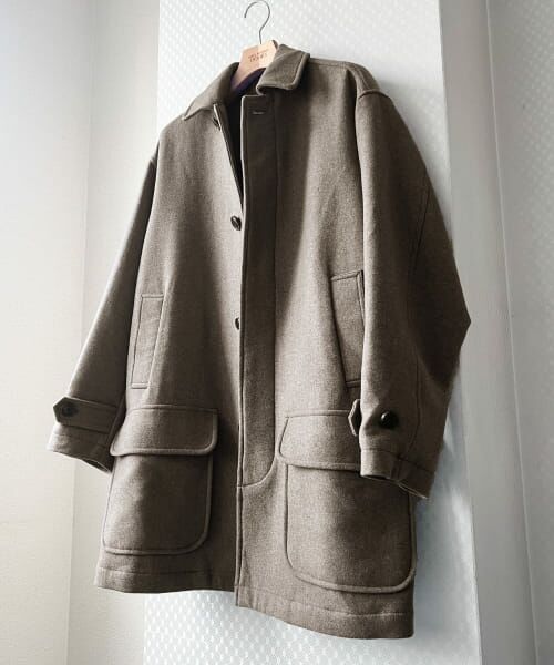 ＊＊URBAN RESEARCH DOORS / アーバンリサーチ ドアーズ その他アウター | ウールメルトンミドルコート（TAUPE）