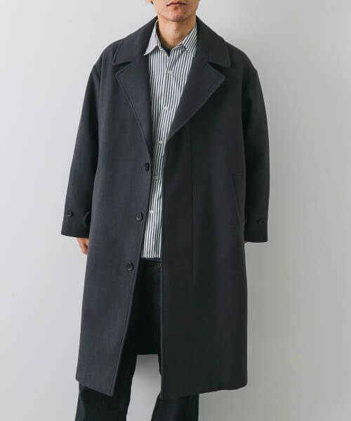 新品タグ付◉ S ウール100バルマカンコート　チャコール DOORS 新品タグ付◉ M ウール100バルマカンコート チャコール DOORS