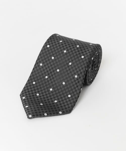＊＊URBAN RESEARCH DOORS / アーバンリサーチ ドアーズ ネクタイ | LIFE STYLE TAILOR　23AW国内生地タイドット1（02GRAY）