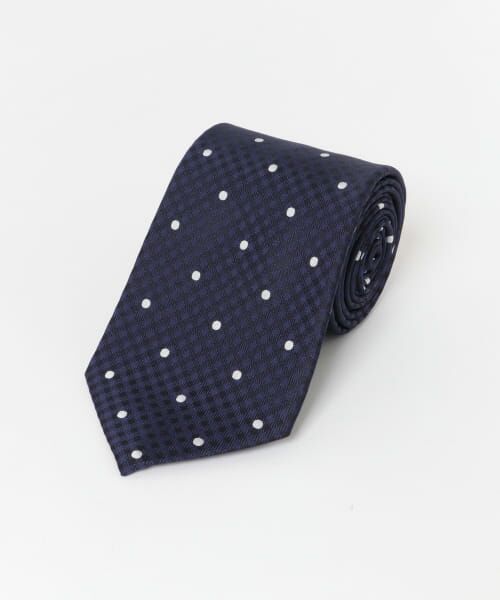 ＊＊URBAN RESEARCH DOORS / アーバンリサーチ ドアーズ ネクタイ | LIFE STYLE TAILOR　23AW国内生地タイドット1（01NAVY）