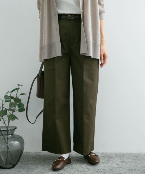 ＊＊URBAN RESEARCH DOORS / アーバンリサーチ ドアーズ その他パンツ | 2タックワイドパンツ（KHAKI）