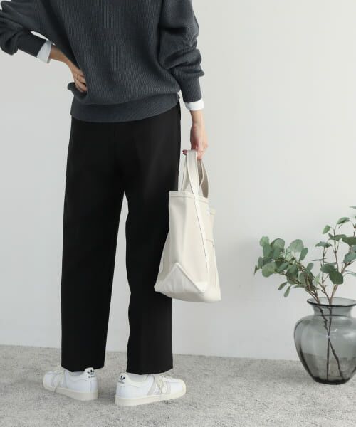 クロップドトラウザーズ（レーヨン& リネン） IGARASHI TROUSERS（五十嵐トラウザーズ）コットンリネンカルゼ