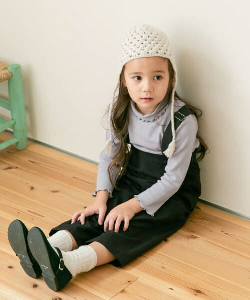 ＊＊URBAN RESEARCH DOORS / アーバンリサーチ ドアーズ トップス | メローフリルリブタートルネックTシャツ(KIDS)（LAVENDER）