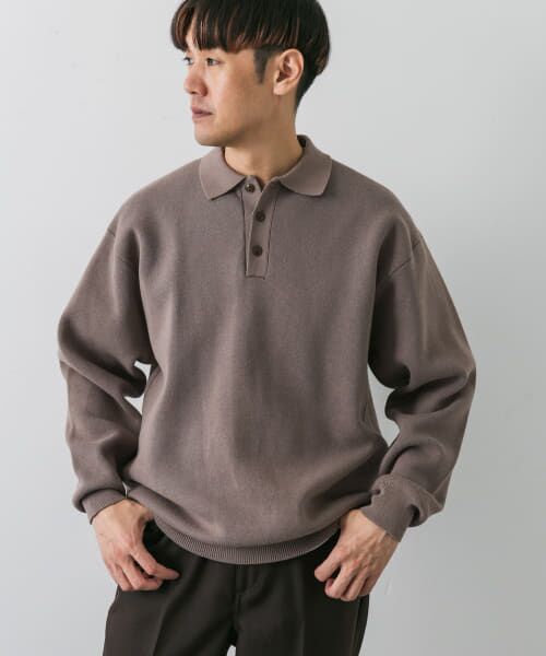 オーラリー セーター ポロシャツ ニットポロ カシミヤ カーキ ブラウン 1 オーラリー セーター ポロシャツ ニットポロ カシミヤ カーキ