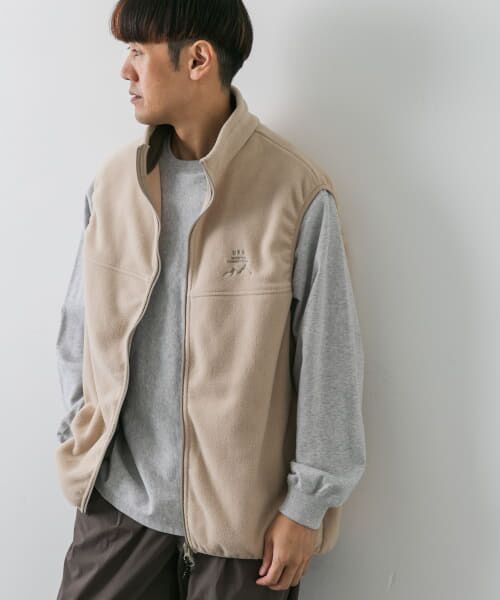 ＊＊URBAN RESEARCH DOORS / アーバンリサーチ ドアーズ ベスト | URD Fleece Vest（NATURAL）
