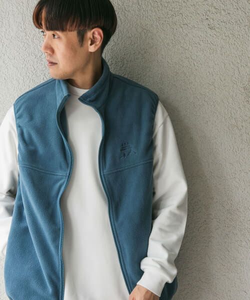 ＊＊URBAN RESEARCH DOORS / アーバンリサーチ ドアーズ ベスト | URD Fleece Vest（SLATE BLUE）