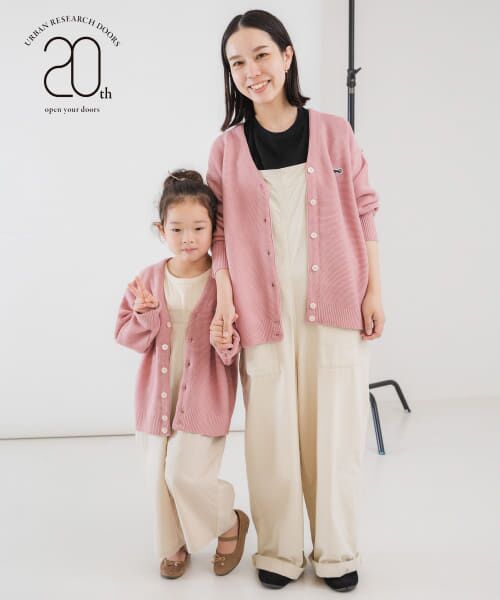 ＊＊URBAN RESEARCH DOORS / アーバンリサーチ ドアーズ ニット・セーター | 『親子リンク』『別注』PENNEYS×DOORS　THE FOX VネックCD(KIDS)（PINK）