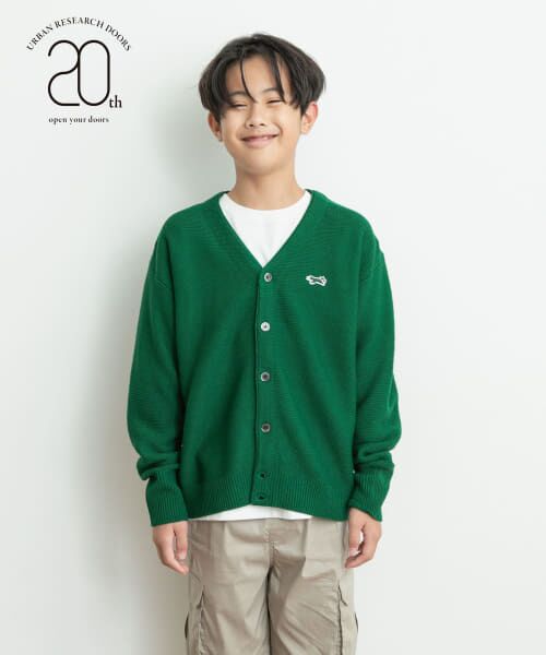 ＊＊URBAN RESEARCH DOORS / アーバンリサーチ ドアーズ ニット・セーター | 『別注』PENNEYS×DOORS　THE FOX VネックCD(KIDS)（GREEN）