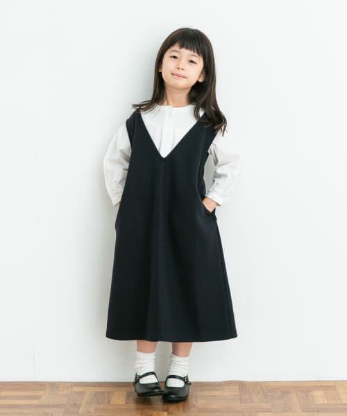 ＊＊URBAN RESEARCH DOORS / アーバンリサーチ ドアーズ ワンピース | 『親子リンク』add fabrics ジャンパースカート(KIDS)（NAVY）
