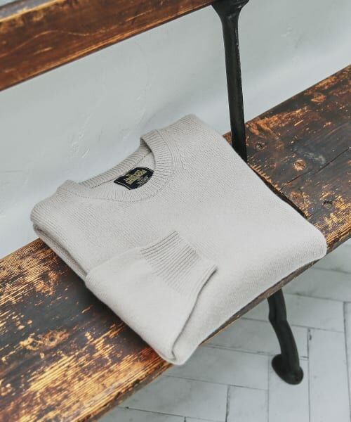 ＊＊URBAN RESEARCH DOORS / アーバンリサーチ ドアーズ ニット・セーター | ハミルトンウールクルーネックニット（GREIGE）