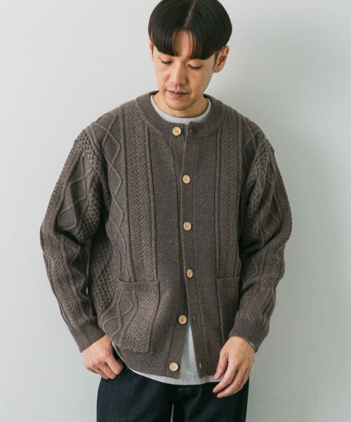 【Nico】CSアランニットカーディガン グレーb 2021AW Nico】CSアランニットカーディガン グレーb 2021AW Nico】CS