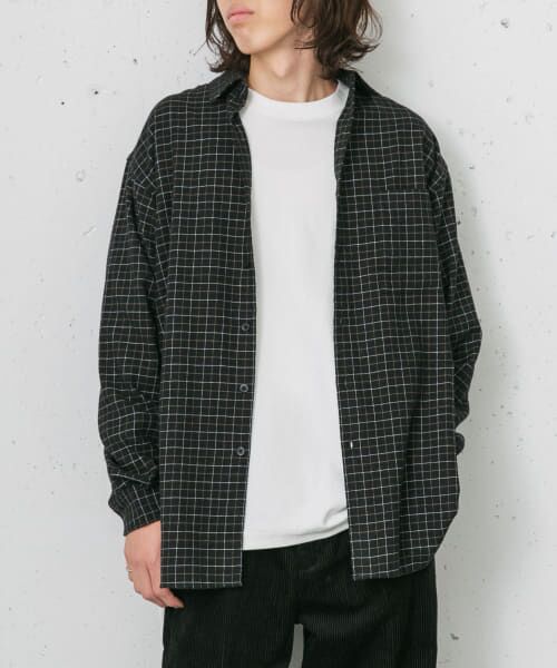 URBAN RESEARCH DOORS グレー 長袖シャツ　新品未使用 URBAN RESEARCH DOORS USAコットン ロングスリーブTシャツ