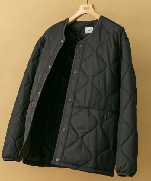 ＊＊URBAN RESEARCH DOORS / アーバンリサーチ ドアーズ ダウンジャケット・ベスト | 『UR TECH』中綿キルティングジャケット（BLACK）