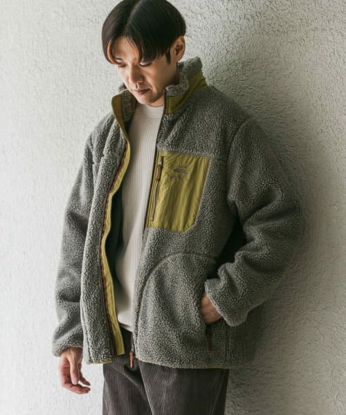 新品同様！ボアカラーブルゾン green label relaxing（グリーンレーベルリラクシング）の