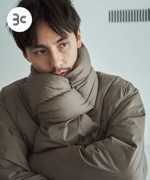 ＊＊URBAN RESEARCH DOORS / アーバンリサーチ ドアーズ マフラー・ショール・スヌード・ストール | 『別注』NANGA×DOORS　ダウンマフラー（MOCHA）