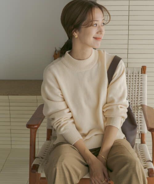 セール】 ハミルトンウールプチハイネックプルオーバー （ニット